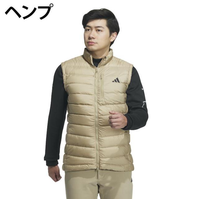 アディダス ゴルフウェア アウターベスト メンズ リップストップ 保温