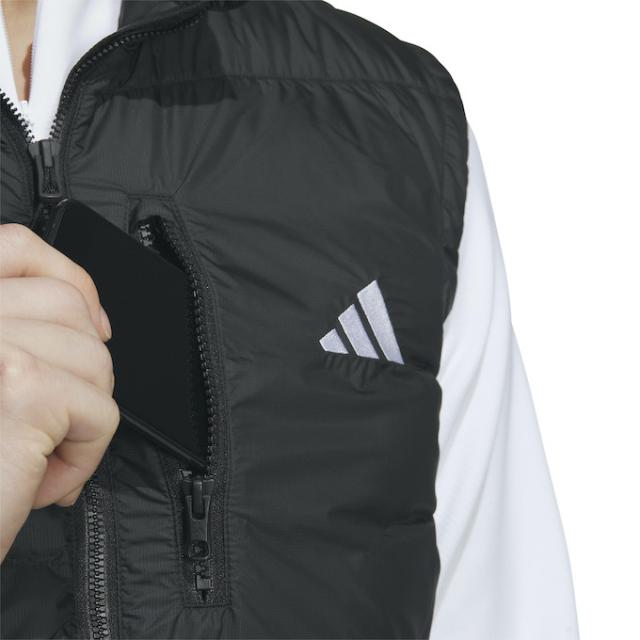 アディダス ゴルフウェア アウターベスト メンズ リップストップ 保温 撥水 フルジップダウンベスト DJK57 adidas_5