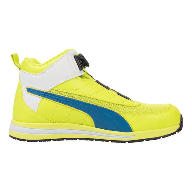 プーマ 安全靴 メンズ ジャパン アーバン スイッチバック ディスク ミッド 63.21SW ハイカット 3E 幅広 耐滑 ダイヤル式 メッシュタイプ PUMA【ご自宅配送限定】‥