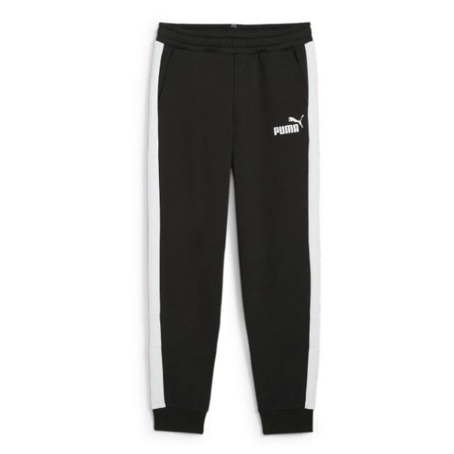 プーマ スウェットロングパンツ ジュニア ESS+ カラーブロック裏起毛パンツ 684024 PUMA
