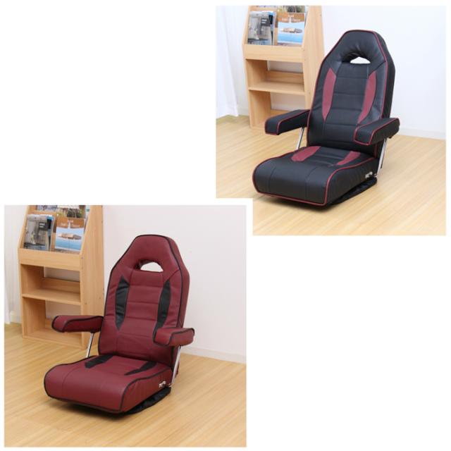 谷村実業 イス 本革肘付き回転座椅子 TAN-184【ご自宅配送