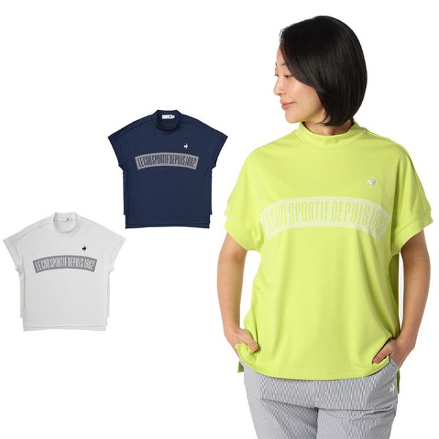 ルコックスポルティフ le coq sportif ゴルフウェア 半袖シャツ レディース 冷感ワイドモックネック半袖シャツ LG5SHS55L