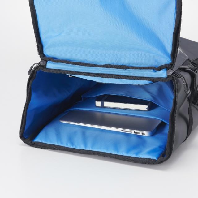 デサント リュック 40L スクエアバッグ40 ST5SBP40U DESCENTE 大容量 PC収納 反射 黒 メンズ レディース_15