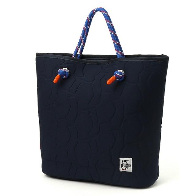 チャムス CHUMS トートバッグ メンズ レディース ブービーエンボスハンドルバッグ CH60-3942-NAVY