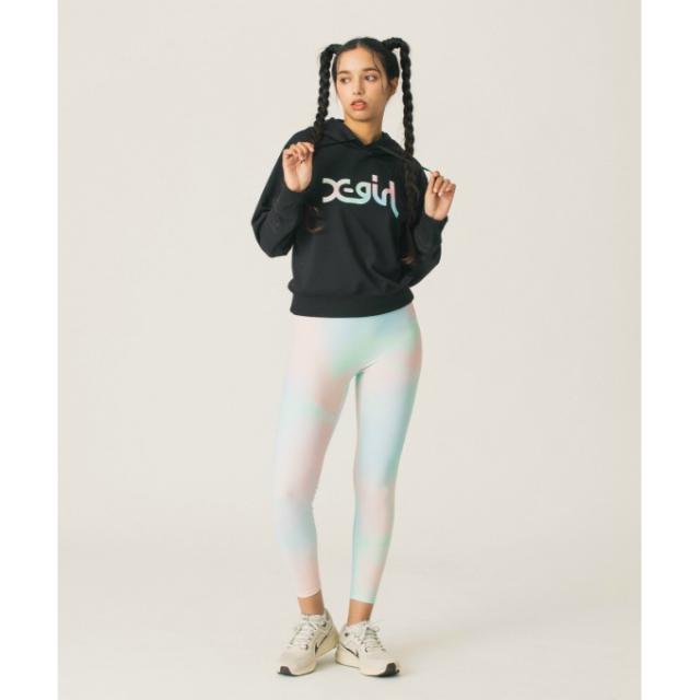 エックスガール X‐girl ロングタイツ レディース MARBLE柄 レギンス