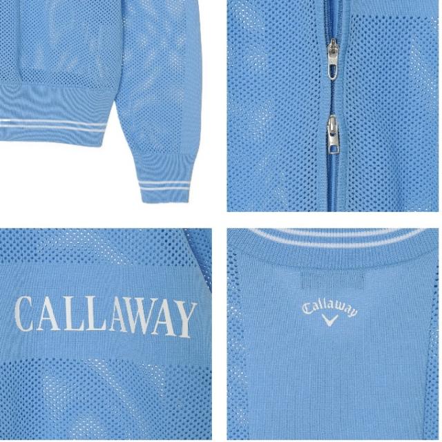 キャロウェイ(Callaway) ゴルフウェア ブルゾン レディース メッシュ編みフルジップニットブルゾン C26118200 【国内正規品】【2026年春夏モデル】_9