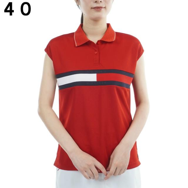 トミーヒルフィガーゴルフ(TOMMY HILFIGER GOLF) ゴルフウェア ポロシャツ 半袖 レディース フラッグライン フレンチポロシャツ THLA611 【2026年春夏モデル】_1