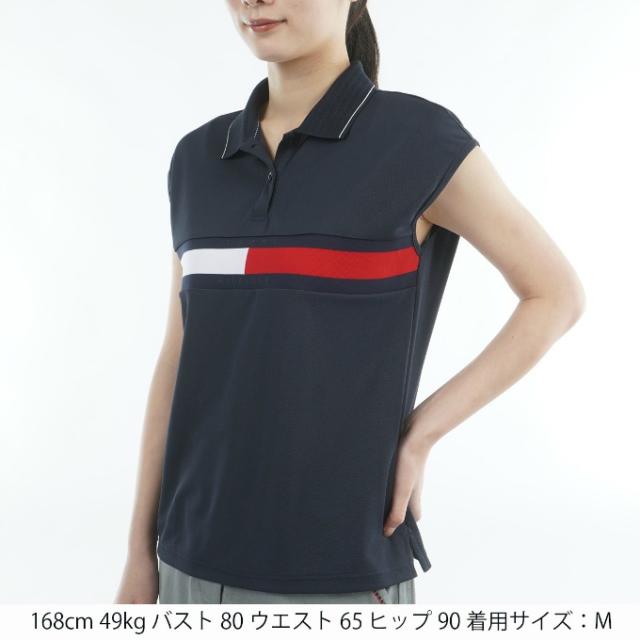 トミーヒルフィガーゴルフ(TOMMY HILFIGER GOLF) ゴルフウェア ポロシャツ 半袖 レディース フラッグライン フレンチポロシャツ THLA611 【2026年春夏モデル】_10