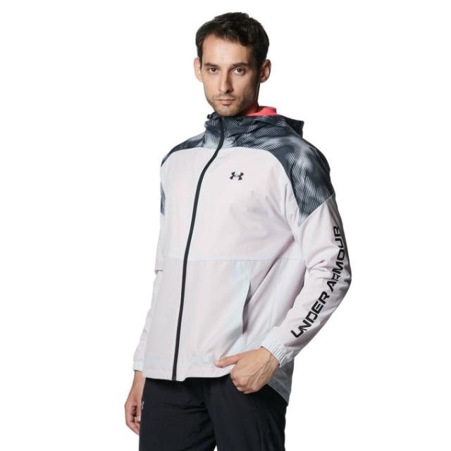 ☆アンダーアーマー クリアランス メンズ ジャケット ジップアップ 長袖 フード付 UA ウインドブレーカー ルーズ ストーム はっ水 ポケット 1382875 あすつく