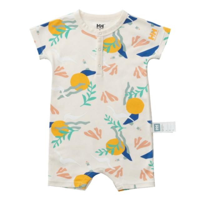 ヘリーハンセン HELLY HANSEN ロンパース 半袖 ジュニア B My First HH SS Print Rompers HB32518-IV