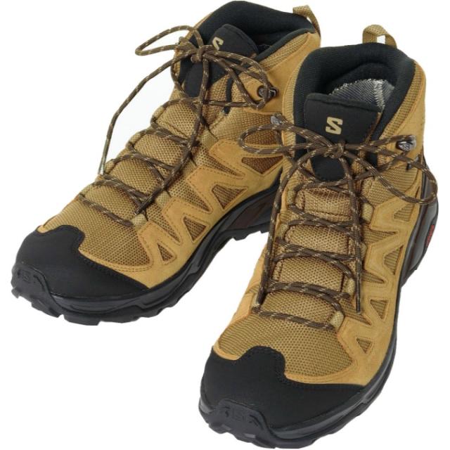 サロモン(SALOMON) トレッキングシューズ ゴアテックス ミッドカット メンズ エックスワード レザーMID GTX L47181800 【国内正規品】