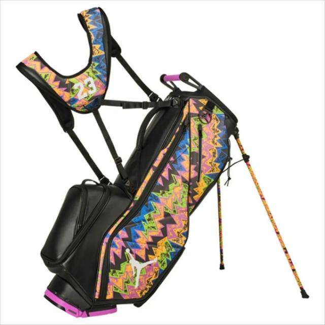 ジョーダン(JORDAN) スタンドキャディバッグ フェイドアウェイ プレミアム エナジー ゴルフバッグ ブラック/ハイパーバイオレット/ホワイト JD9003