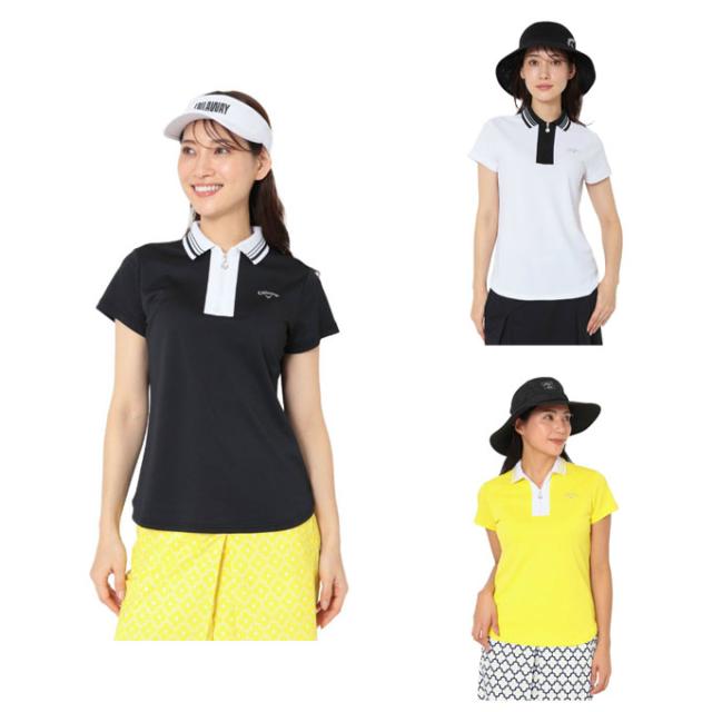 キャロウェイ ゴルフウェア 半袖シャツ レディース 裏クールHZ半袖SH C26134205 Callaway 【国内正規品】【2026年春夏モデル】