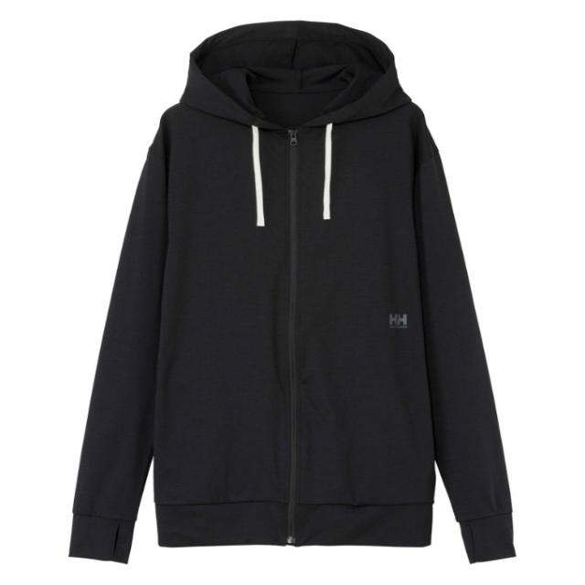 ヘリーハンセン(HELLY HANSEN) アウトドア ジャケット メンズ ロングスリーブ ワン ポイント ロゴ FZ フーディー ラッシュガード HE82630-K
