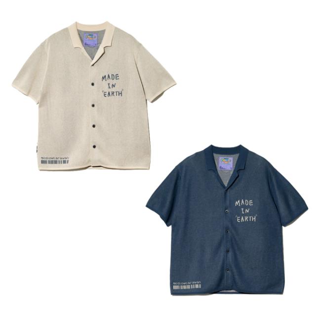 ゴースローキャラバン Go Slow Caravan 半袖シャツ メンズ JQニット ドライタッチシャツ 地球からつれてこられた猫 366109
