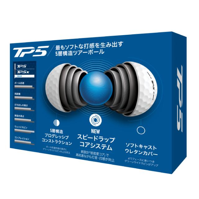 テーラーメイド TaylorMade ゴルフボール 3ダース 36個入 TP5 2024 WH