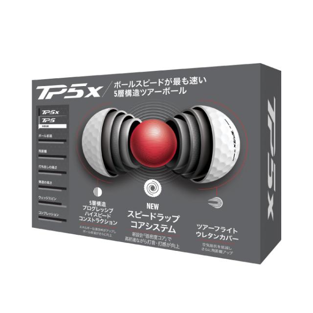 3ダースセット】テーラーメイド ゴルフ New TP5x ゴルフボール 3ダース