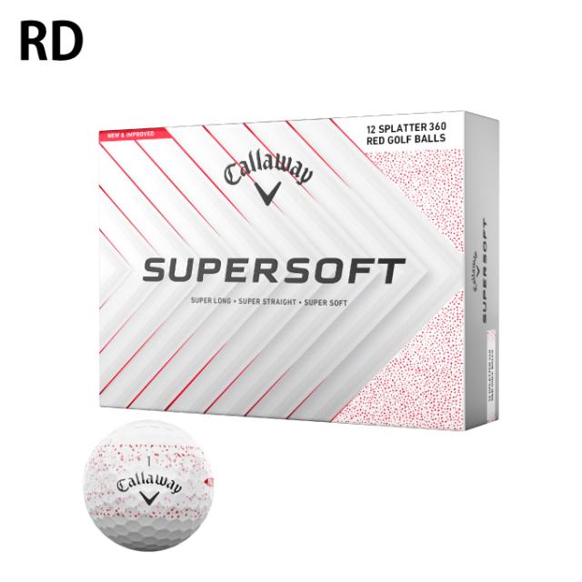 キャロウェイ ゴルフボール 3ダース 36個入 スーパーソフト スプラッター SUPERSOFT 2025 SPLATTER Callaway