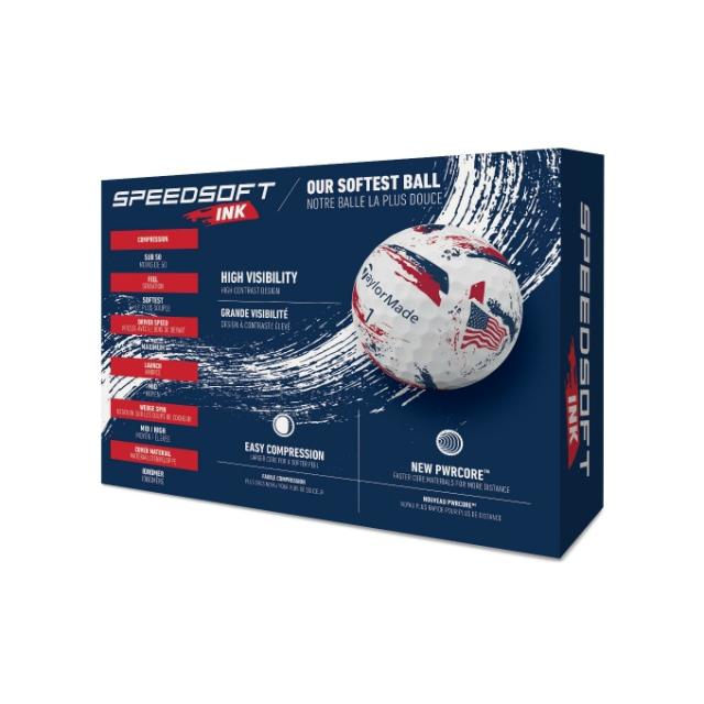 テーラーメイド(TaylorMade) ゴルフボール 3ダース 36個入 スピードソフト インク USA SpeedSoft INK 2026 【国内正規品】【2026年モデル】