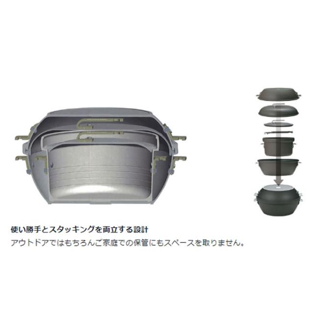 スノーピーク 調理器具セット 鍋 フライパン パンクッカー CS-600 snow peak_2