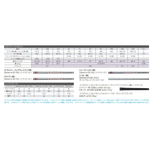 ブリヂストンゴルフ クラブセット 11本組 キャディーバッグ付き メンズ セットクラブ 11本セット BG-100 M-SET 2x7+UT+PT+CB BRIDGESTONE GOLF ゴルフクラブ 2022年_15