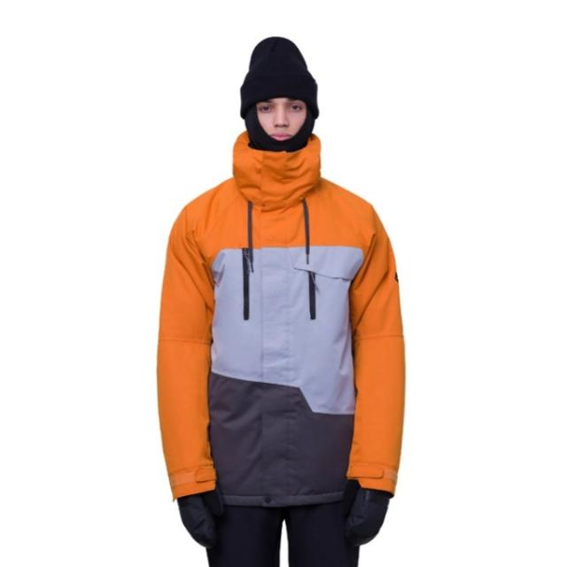 シックスエイトシックス 686 スノーボードウェア ジャケット メンズ GEO INSULATED JACKET M2W115 COPPERORANGE COLORBLOCK
