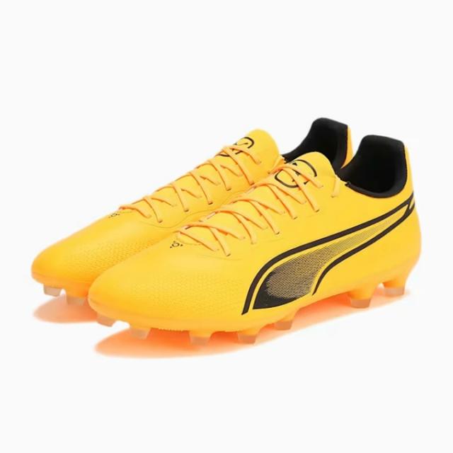 プーマ サッカースパイク メンズ プーマキングプロ HGAG 107567-04 PUMA　人気モデル　中学　高校　部活　クラブ　軽量　土グラウンド　人工芝　履き心地抜群　柔らかい_2