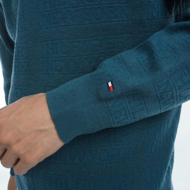 トミーヒルフィガーゴルフ TOMMY HILFIGER GOLF ゴルフウェア セーター メンズ ロゴジャガードクルーネックセーター THMA470_10