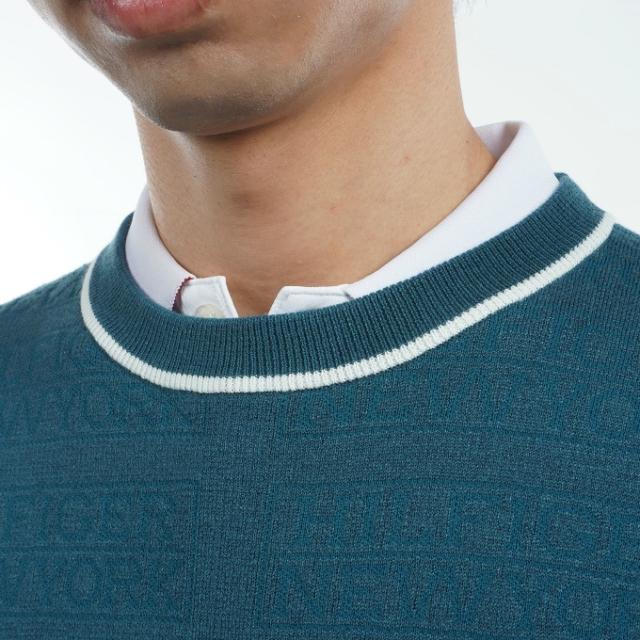 トミーヒルフィガーゴルフ TOMMY HILFIGER GOLF ゴルフウェア セーター メンズ ロゴジャガードクルーネックセーター THMA470_11