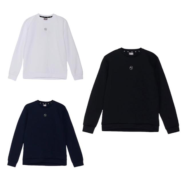 プーマ ゴルフウェア スウェット メンズ サークルキャット ダブルニット クルー ネック トップス 630419 PUMA