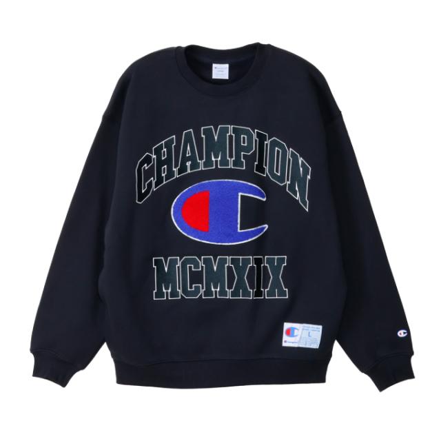 V12 V TWELVE 立体ラバーロゴ 裏起毛 ストレッチ長袖スウェット L V12