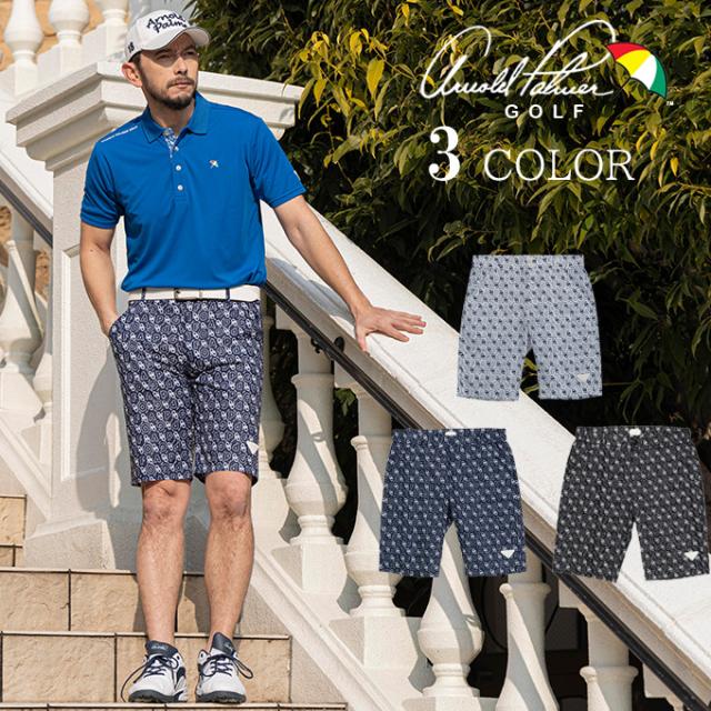 アーノルドパーマー arnold palmer ゴルフウェア ショートパンツ メンズ プリントショートパンツ AP220109D07