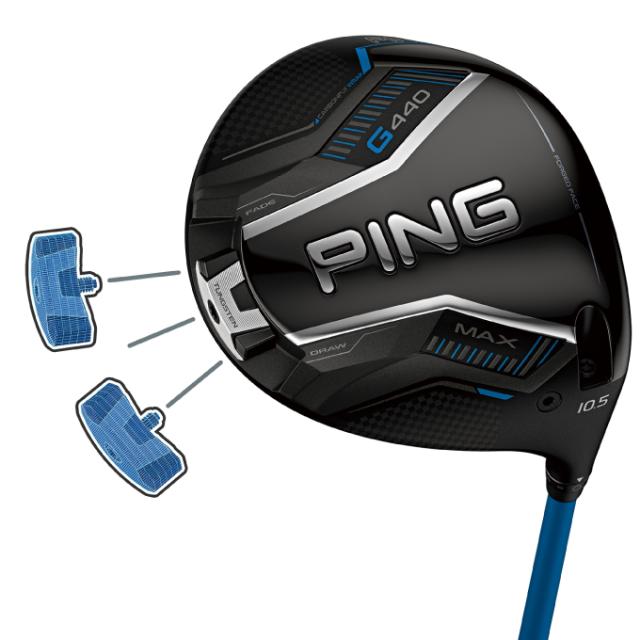 ピン G440 LST DRIVER ドライバー PING TOUR 2.0 CHROME 65/75 PING メンズ
