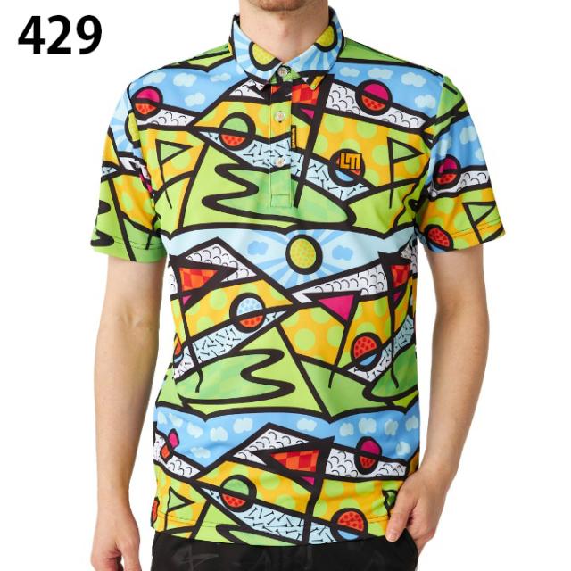 ラウドマウス LOUDMOUTH ゴルフウェア 半袖シャツ メンズ プレミアムカノコ柄半袖シャツ 765601【ご自宅配送限定】‥_3