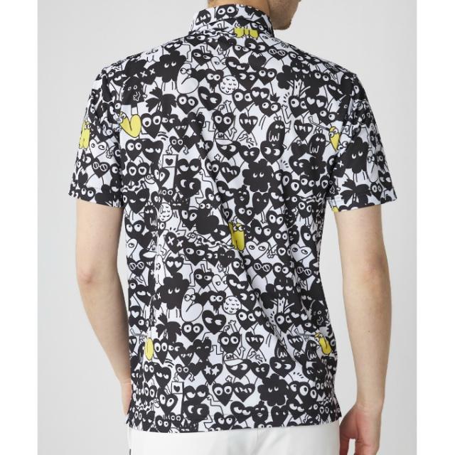 ラウドマウス LOUDMOUTH ゴルフウェア 半袖シャツ メンズ プレミアムカノコ柄半袖シャツ 765601【ご自宅配送限定】‥_12