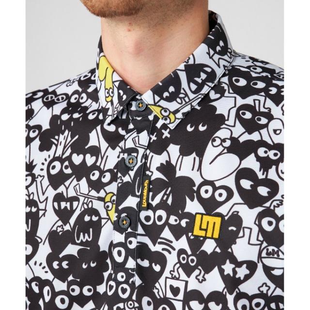 ラウドマウス LOUDMOUTH ゴルフウェア 半袖シャツ メンズ プレミアムカノコ柄半袖シャツ 765601【ご自宅配送限定】‥_13