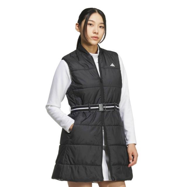 アディダス adidas ゴルフウェア ベスト レディース WIND .RDY フルジップ ロングベスト JWK17 【国内正規品】【2025年秋冬モデル】_4