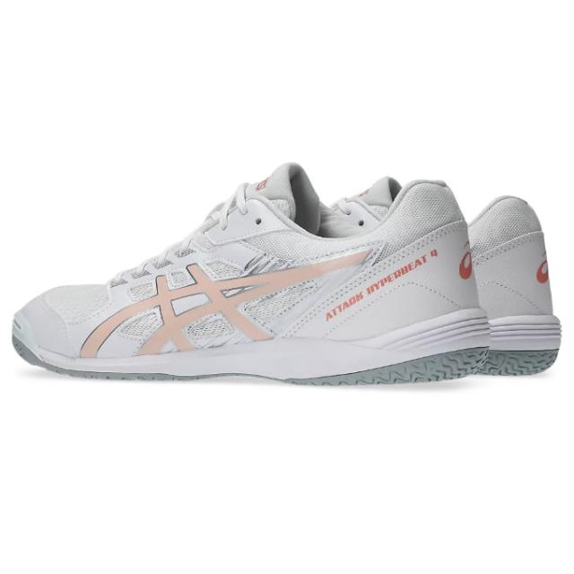 卓球 asics ATTACK HYPERBEAT 4 1073A056-001 ASICS Table Tennis Shoes ATTACK HYPERBEAT 4 1073A056 White Blue