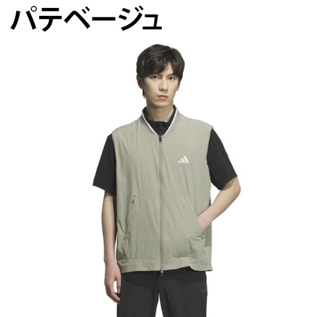 アディダス adidas ゴルフウェア アウターベスト メンズ ビヨンド ザ コース 撥水 バックビッグBOS フルジップベスト JUW91 【国内正規品】【2025年秋冬モデル】_2