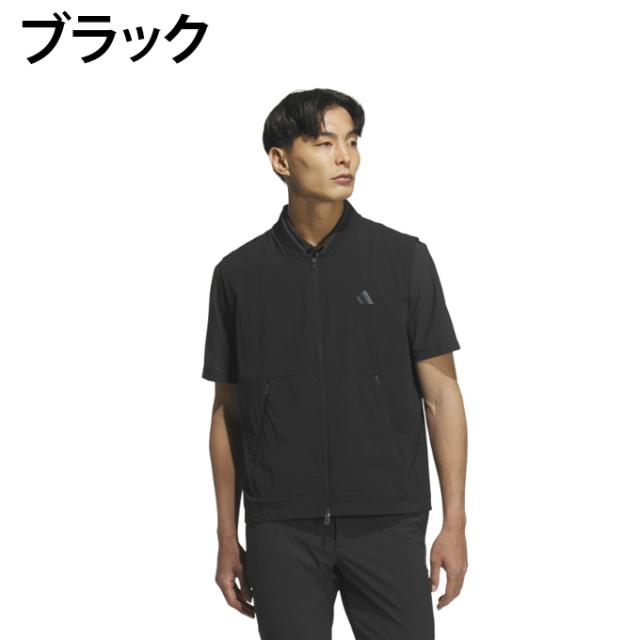 アディダス adidas ゴルフウェア アウターベスト メンズ ビヨンド ザ コース 撥水 バックビッグBOS フルジップベスト JUW91 【国内正規品】【2025年秋冬モデル】_3