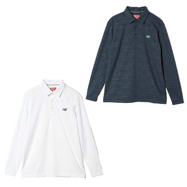 ニューバランス(new balance) ゴルフウェア ポロシャツ 長袖 メンズ 長袖ポロ 012-5269003 【2025年秋冬モデル】
