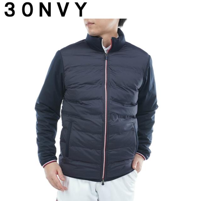トミーヒルフィガーゴルフ(TOMMY HILFIGER GOLF) ゴルフウェア ブルゾン メンズ ロゴ入り接結キルト 中綿ジャケット THMA578 【2025年秋冬モデル】_2