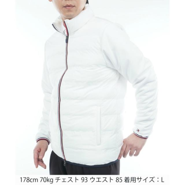 トミーヒルフィガーゴルフ(TOMMY HILFIGER GOLF) ゴルフウェア ブルゾン メンズ ロゴ入り接結キルト 中綿ジャケット THMA578 【2025年秋冬モデル】_4