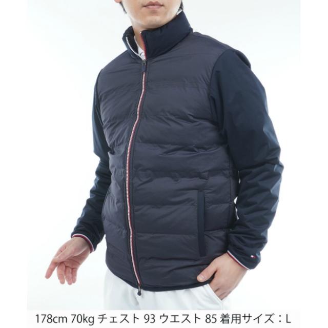 トミーヒルフィガーゴルフ(TOMMY HILFIGER GOLF) ゴルフウェア ブルゾン メンズ ロゴ入り接結キルト 中綿ジャケット THMA578 【2025年秋冬モデル】_6
