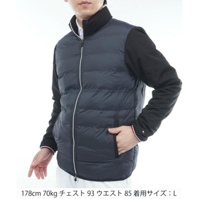トミーヒルフィガーゴルフ(TOMMY HILFIGER GOLF) ゴルフウェア ブルゾン メンズ ロゴ入り接結キルト 中綿ジャケット THMA578 【2025年秋冬モデル】_15
