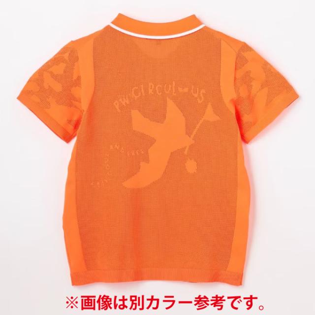 PW CIRCUS ゴルフウェア ポロシャツDOVEモチーフニットポロ PW CIRCUS