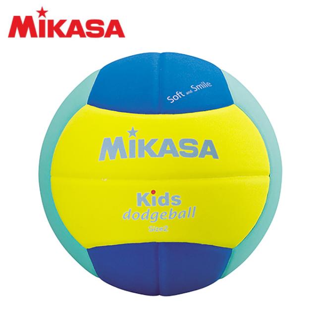 ミカサ MIKASA ドッチボール 2号球 スマイルドッジボール 柔らかい イエローグリーン SD20-YLG SD20YLG キッズドッジボール ハントドッチ ボール ジュニア ボーイズ