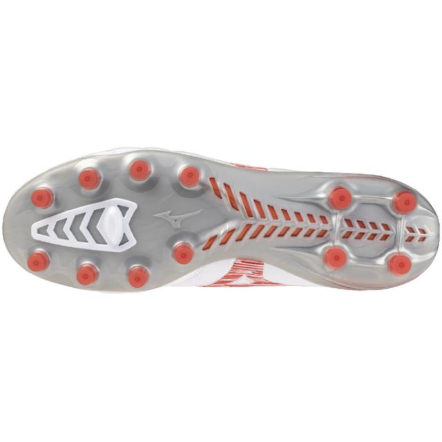 ミズノ サッカースパイク メンズ レディース ジュニア モナルシーダネオ3 プロ PRO P1GA242260 MIZUNO MONARCIDA NEO ワイズ2E ホワイト レッド 人気モデル　部活