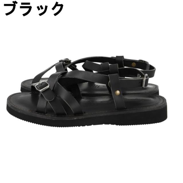 【7月1日22：59まで最高限度10％OFF 引き換え証散り散り中】ストラップサンダル メンズ レディース なめし革 日本製 オーガニックハンドルームGAYA OH001 (Organic handloom) 【ご住まい送りとどける押さえる】‥