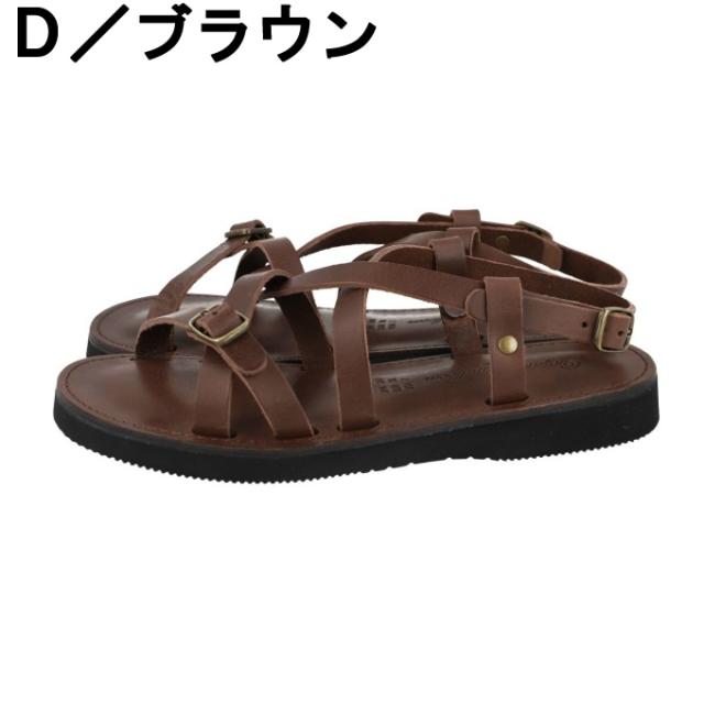 【7月1日22：59まで最高限度10％OFF 引き換え証散り散り中】ストラップサンダル メンズ レディース なめし革 日本製 オーガニックハンドルームGAYA OH001 (Organic handloom) 【ご住まい送りとどける押さえる】‥